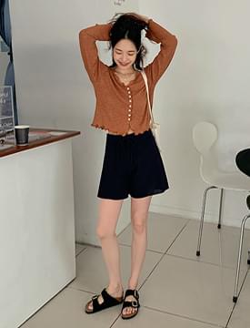 Hey wave crop cardigan 開襟衫