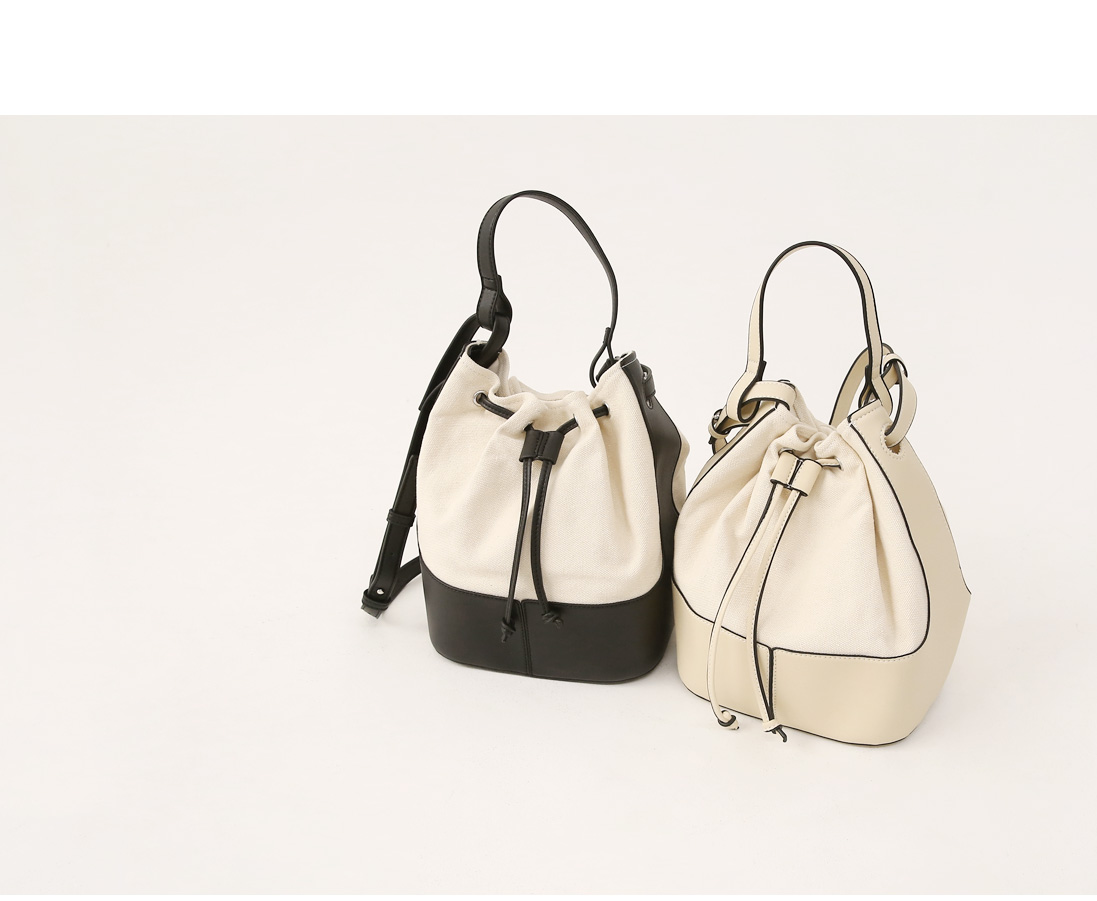 mini drawstring bucket bag