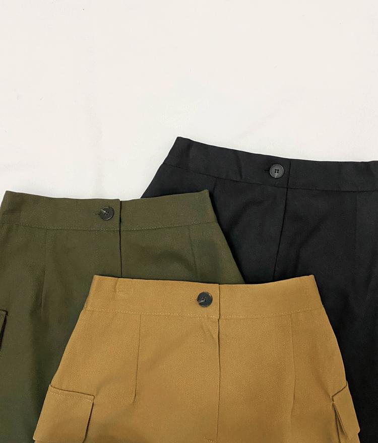 카고 포켓 미니 스커트