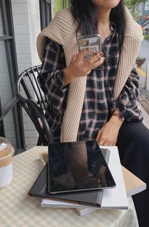 Autumn Check Tsar Loose Shirt