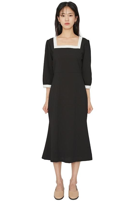 Dali color line midi dress