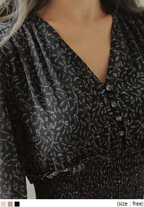 RIRIS PATTERN CHIFFON LONG OPS