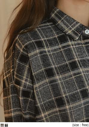 JAYDY UNBAL CHECK SHIRTS