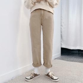 Kachi washed cotton trousers