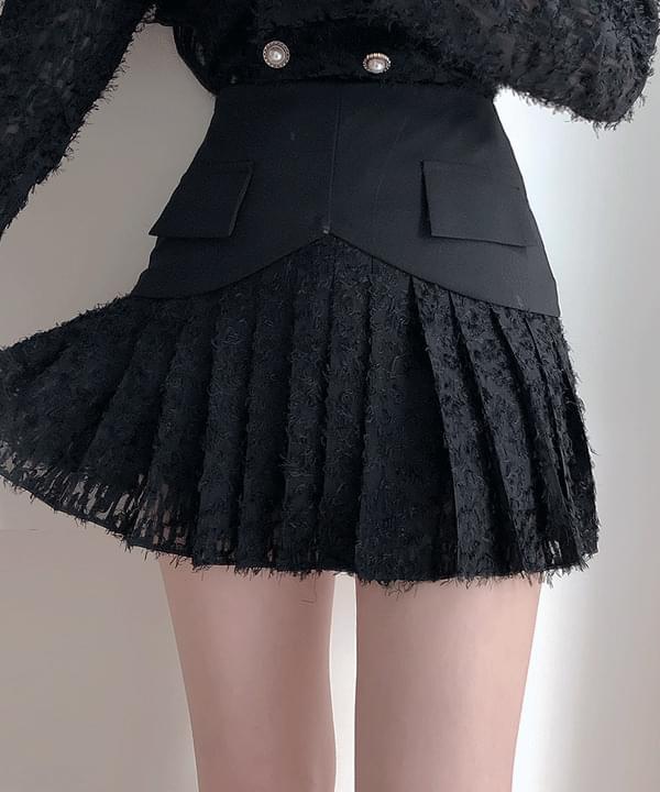 Yeoni Unfoot Pleated Skirt Pants