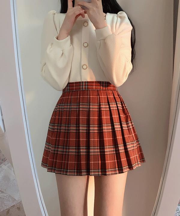 Com's Check Tennis Mini Skirt