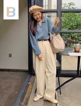 Urban Cotton Pintuck Slacks 長褲