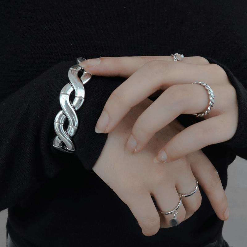 3-2 bold twist bracelet 手鐲