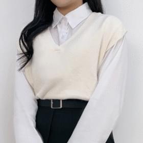 Basic V Knit Vest Cardigan/Vest
