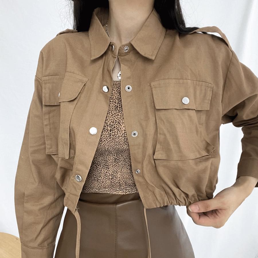 Coco string crop jumper jacket