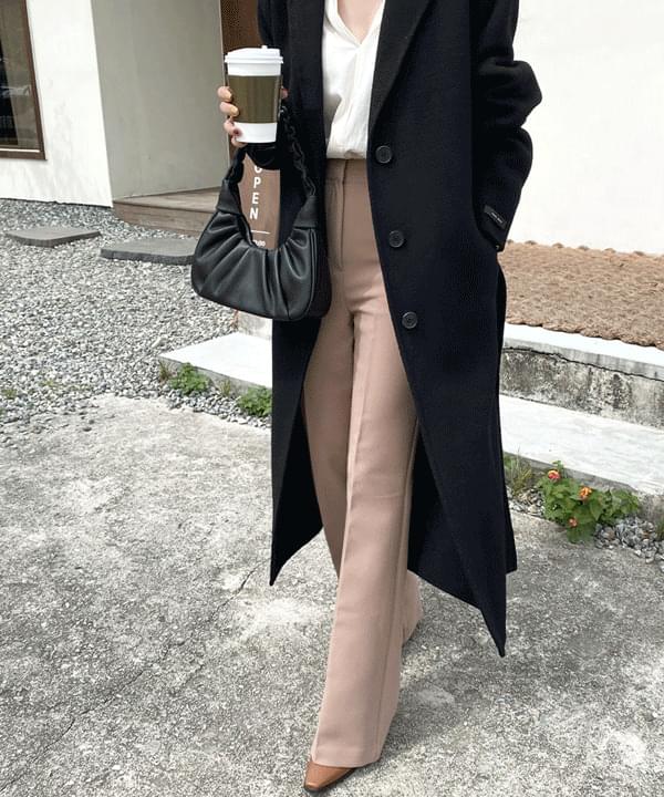 Frame High Long Boot Cut Slacks