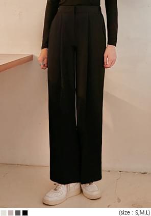 MIRO PINTUCK BANDING WIDE SLACKS