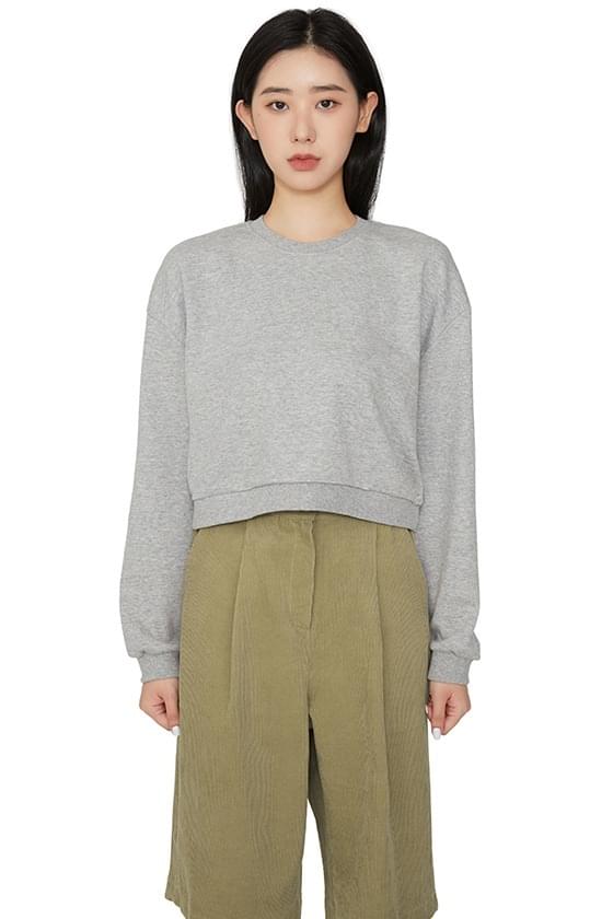 Monday cropped crew neck sweatshirt