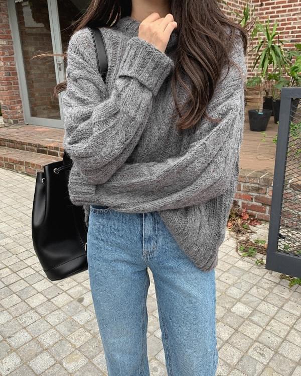 Minuet Cable Alpaca Knit