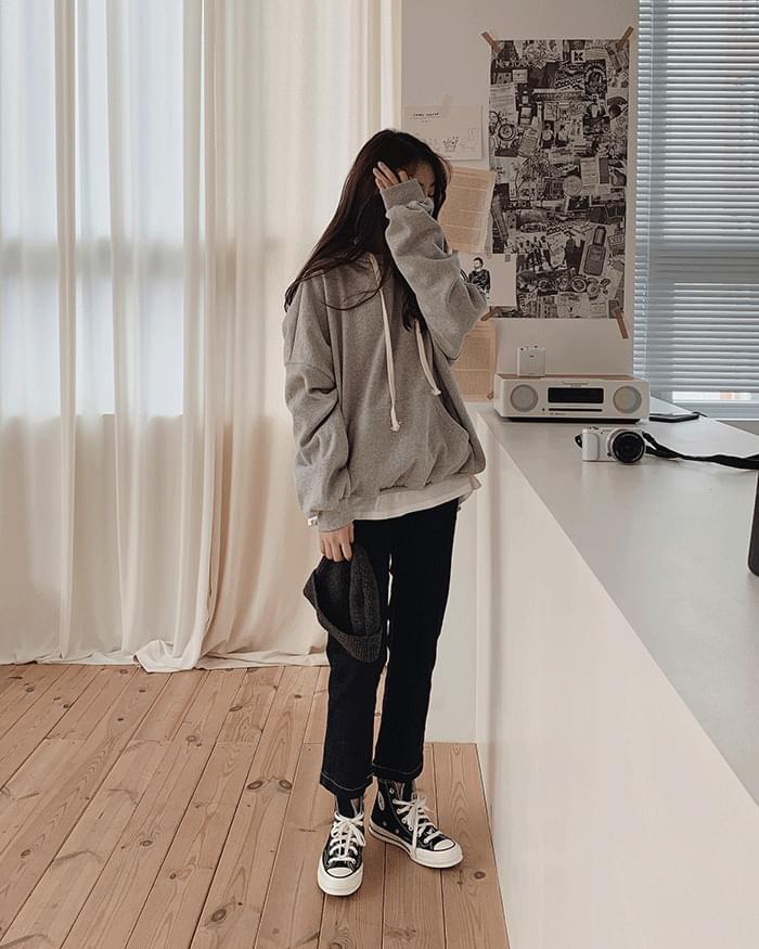 Deroin stitch low-denim trousers