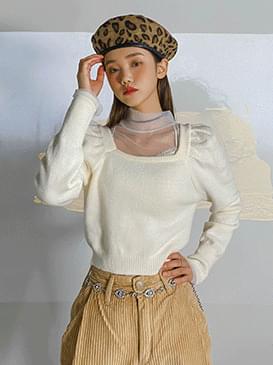 Square cram knit ニット