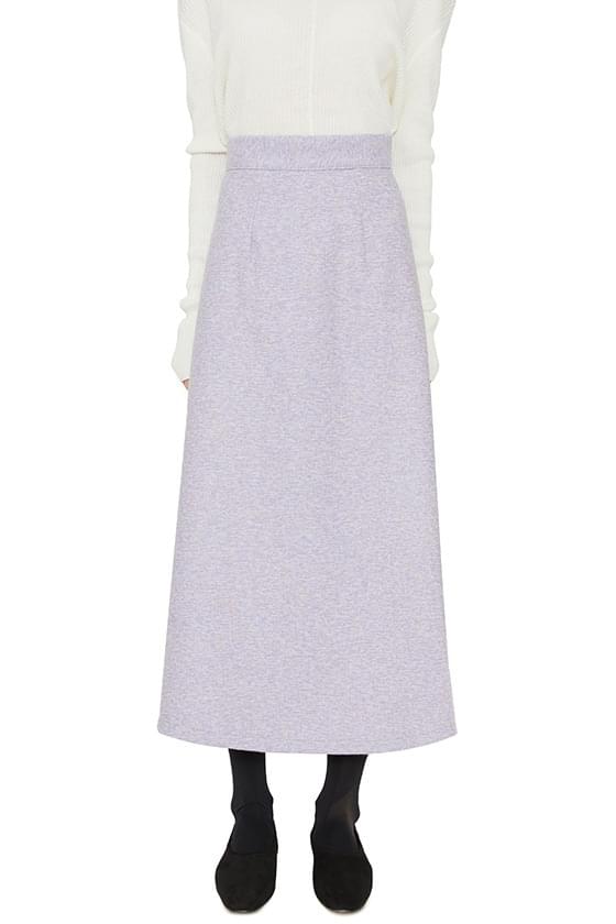 Boucle A-line maxi skirt