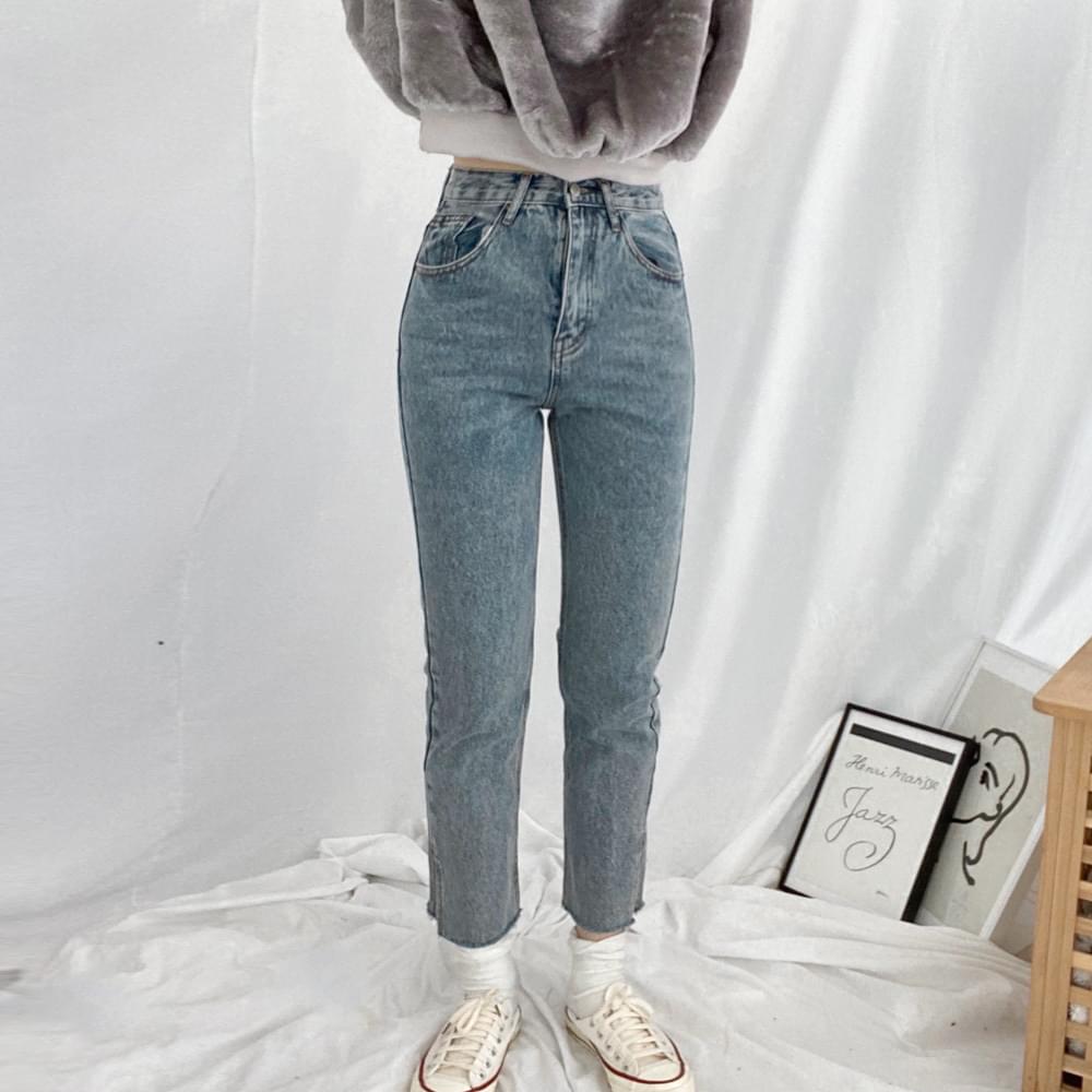 5858 slim straight stone denim pants 牛仔褲