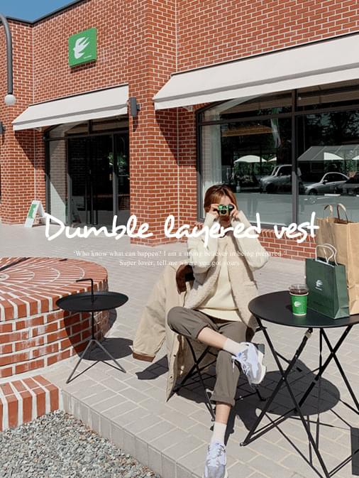 Pogny layered dumble vest