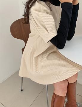 Again Corduroy Mini Dress