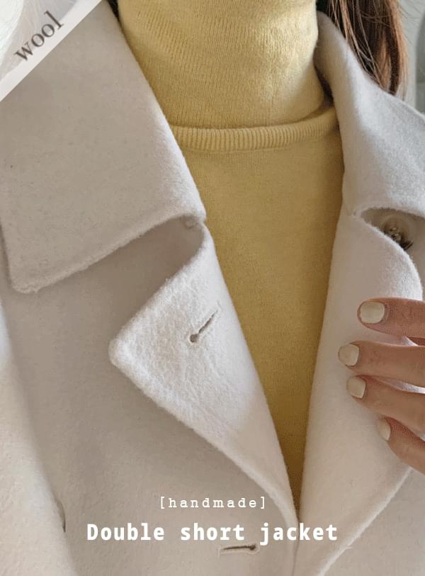 Double shot handmade coat