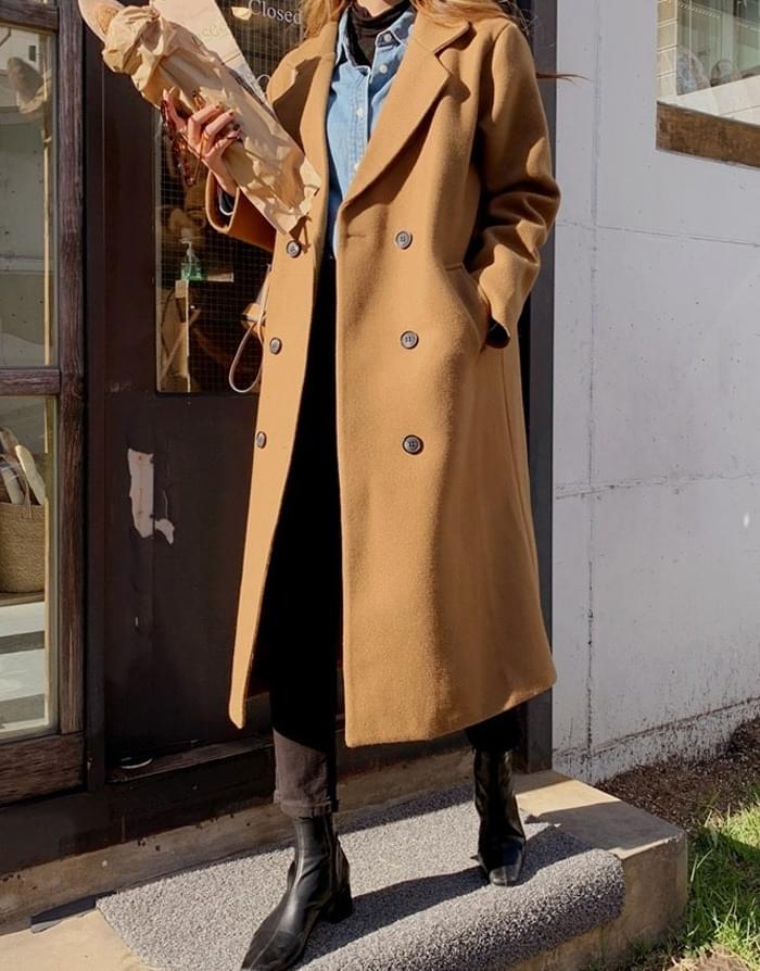 Poel Over Double Long Coat