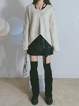 Leather Romi Cargo Skirt