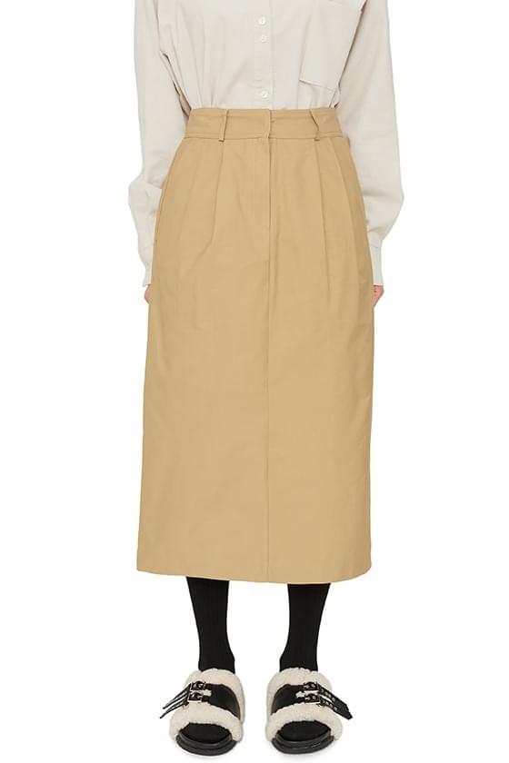 Flat basic midi skirt 裙子