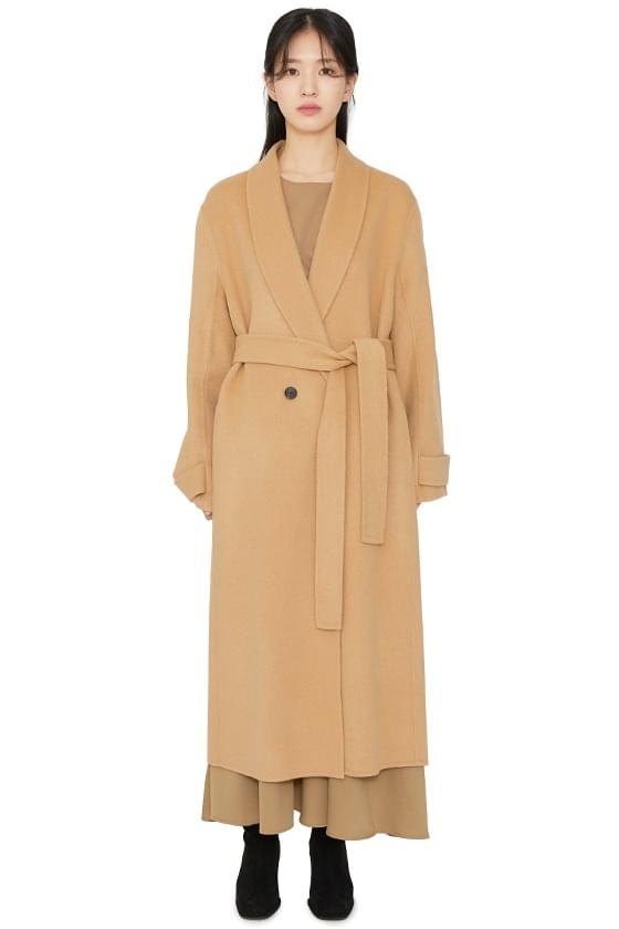 Urbane Shawl Collar Handmade Long Coat 大衣外套