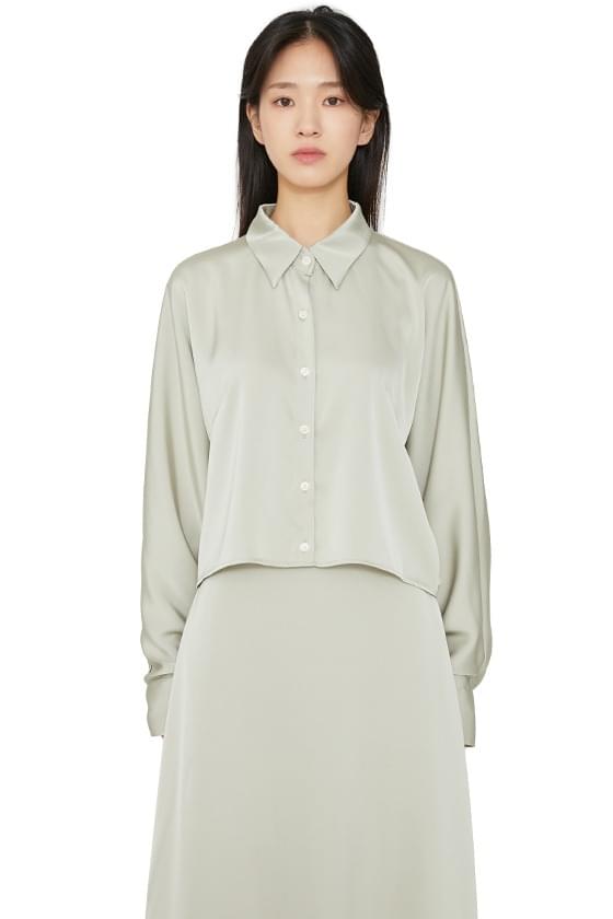 Yellow two-way cropped shirt 襯衫