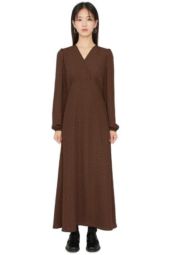 Of dot maxi dress 洋裝
