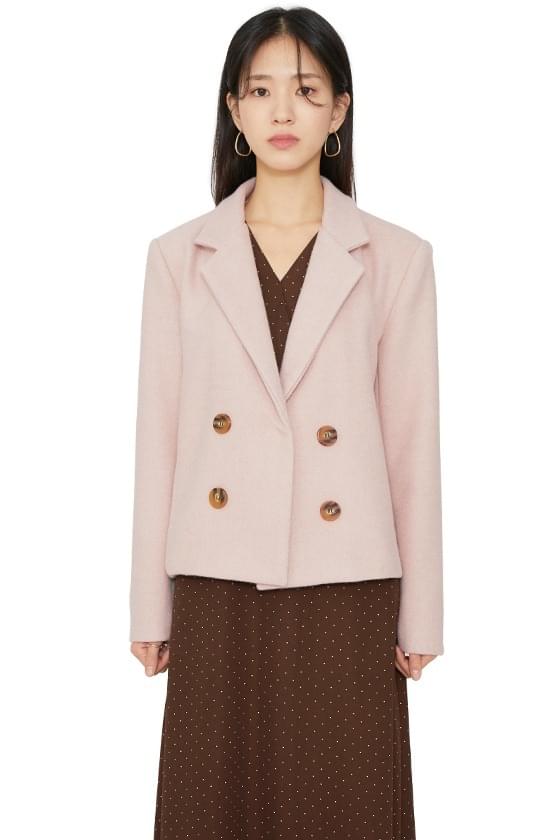 Faux wool short coat 大衣外套