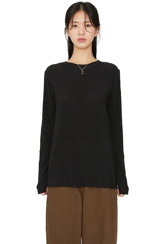 Monet Wrinkle Round Top 長袖上衣