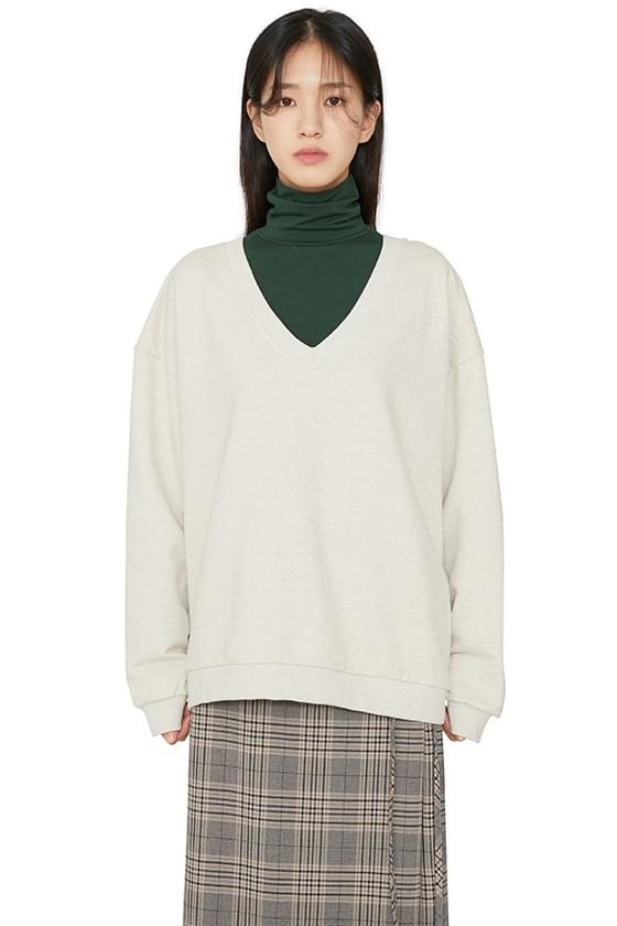 Nefen v-neck sweatshirt top 長袖上衣