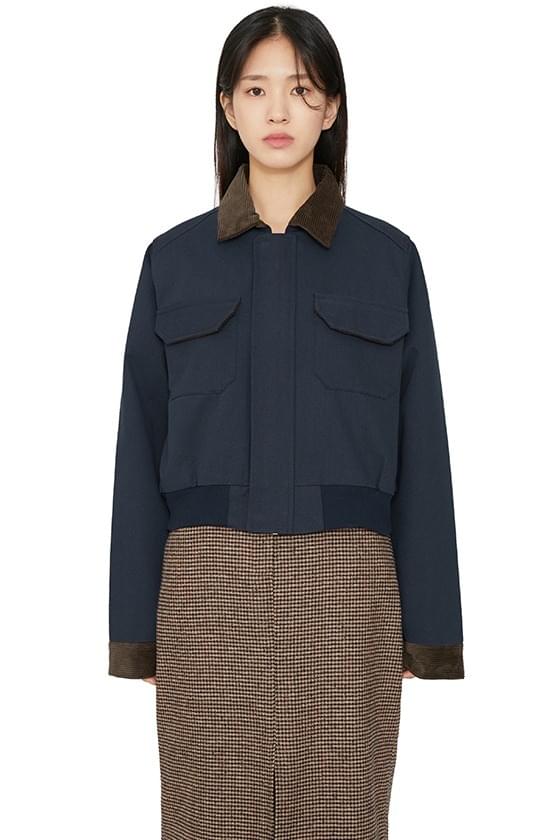 Mud corduroy short bomber jacket 夾克外套