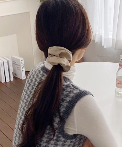 leather scrunchie