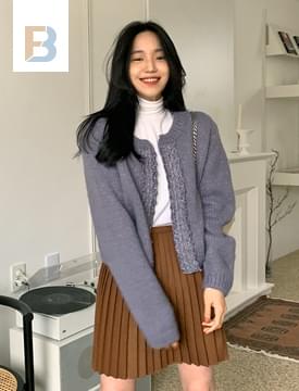 Lace alpha round cardigan