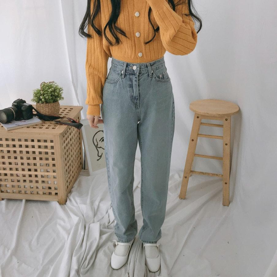 2503 light blue baggy denim pants