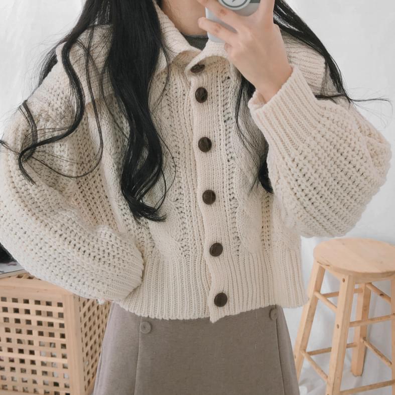506 Sera Kara Twisted Knit Cardigan