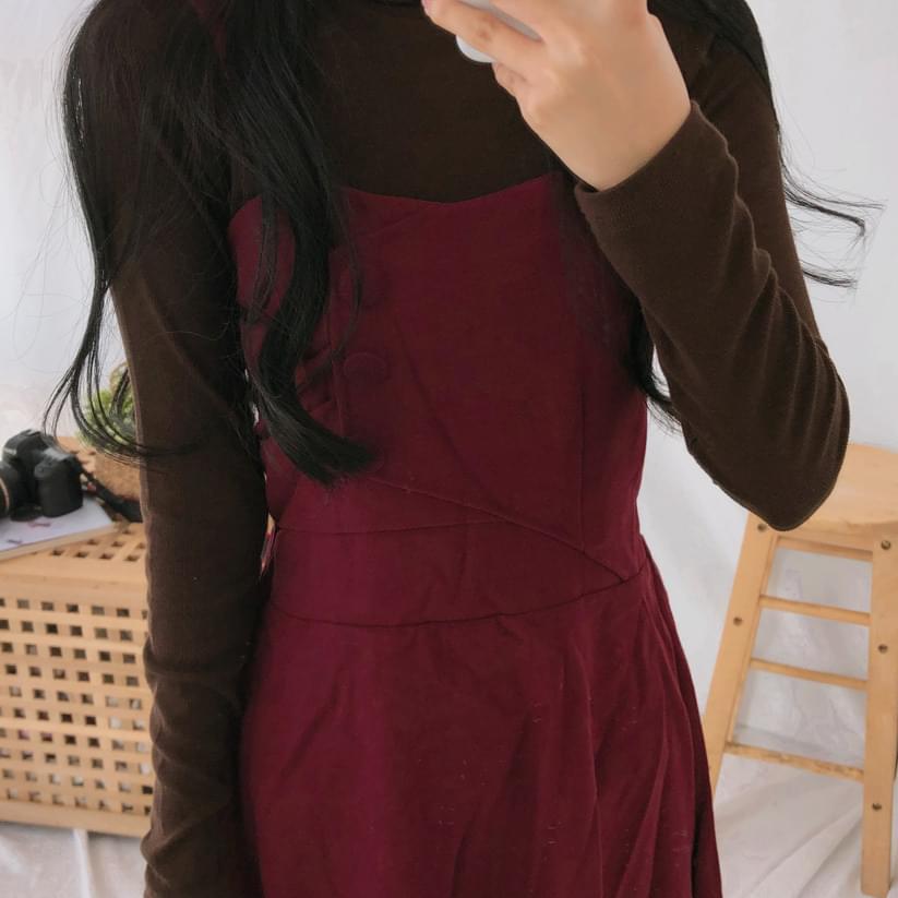 Rudy Flare Suspenders Dress