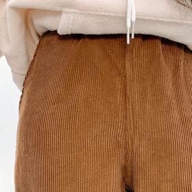 コーデュロイストレートバンディングパンツ