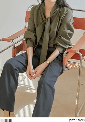 AREA TIE DRAPE LOOSE BLOUSE