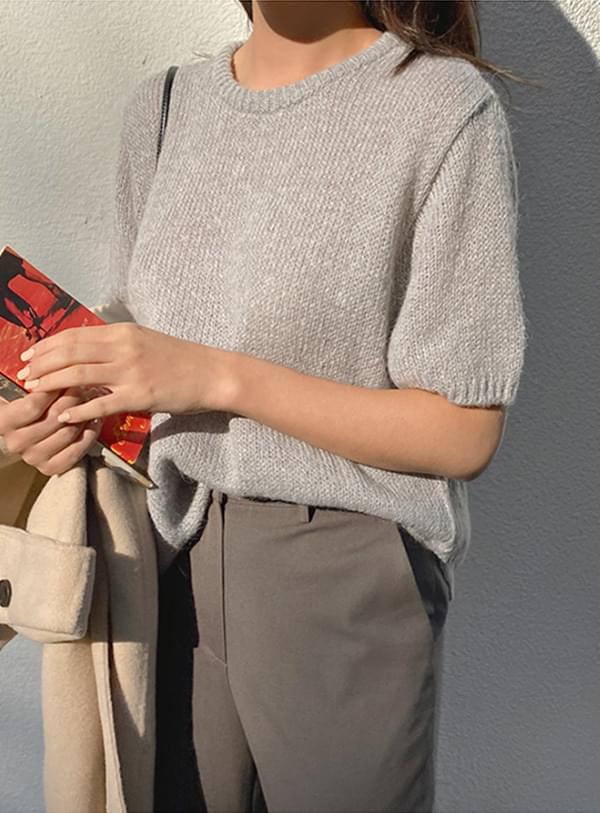 Nerd alpaca knit ニット