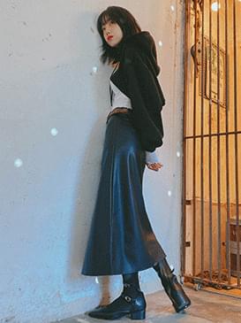 Leather Any Long Skirt
