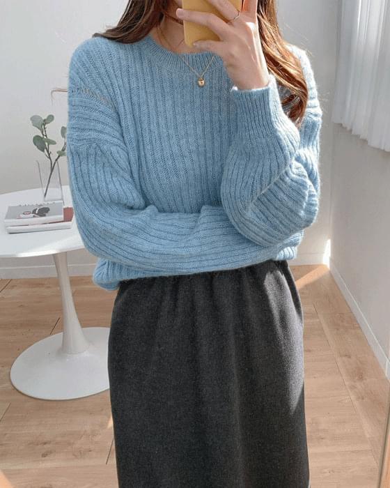감사세일♥ 골지 알파카 울 knit (울22, 알파카5) - 4color
