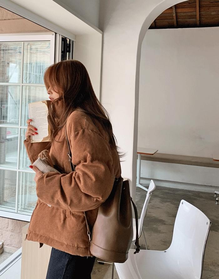 첼시 코듀로이 오버핏 패딩 점퍼