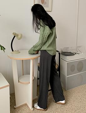 Cozy Wide Raised Banding Pants