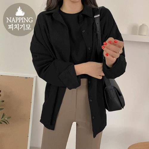 던즈기모박스셔츠(피치기모/4color)