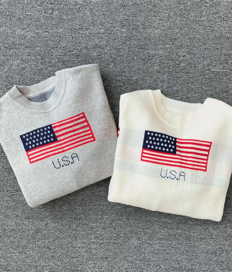 USA 오버핏 니트