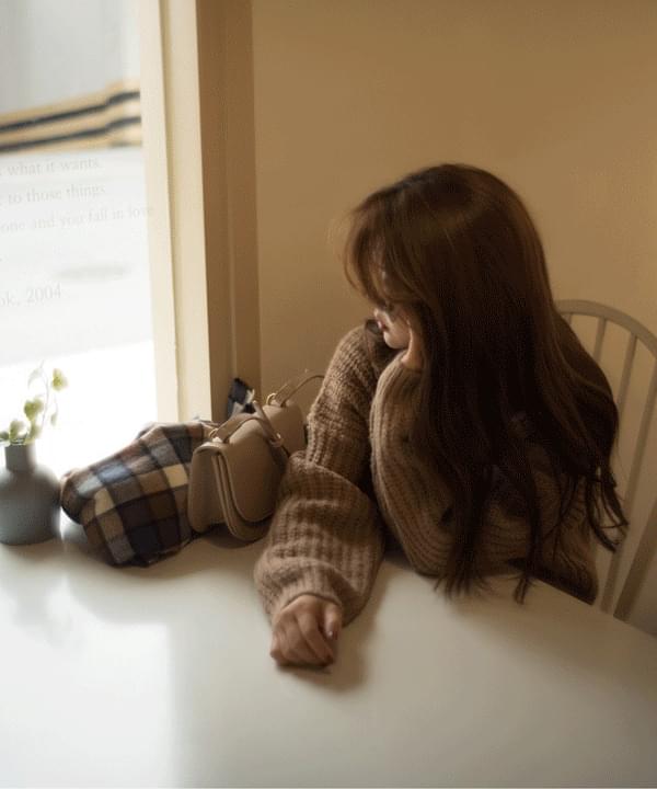 파니니 헤비울 브이넥가디건